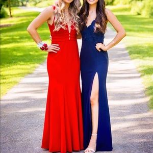 Lulus Navy Blue Prom Dress